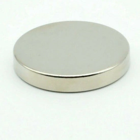 Magnet puternic neodim disc rotund 30x5mm cu suprafata nichelata