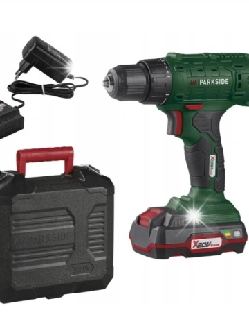 Masina de Gaurit si Insurubat Parkside cu Acumulator 20V, 2Ah si incarcator inclus