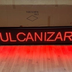 Panou Led de Exterior Programabil/Reclama Luminoasa 100x40cm ROSU ideala pentru VULCANIZARE - Img 2