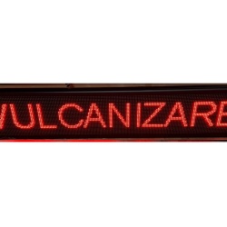 Panou Led de Exterior Programabil/Reclama Luminoasa 200x40cm ROSU ideala pentru VULCANIZARE