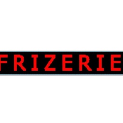 Panou Led de Exterior Programabil/Reclama Luminoasa 200x40cm Text Rosu pentru FRIZERIE