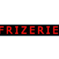 Panou Led de Exterior Programabil/Reclama Luminoasa 200x40cm Text Rosu pentru FRIZERIE