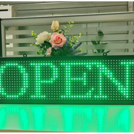 Panou Led de Exterior Programabil/Reclama Luminoasa 200x40cm VERDE