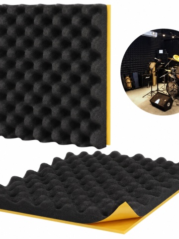 Burete acustic fonoabsorbant cofrat si izolator fonic, Adezivat, Dimensiune placa 50X50X3cm