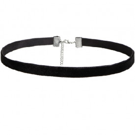 Choker Fashion Slim Band Black - Colier elegant pentru gat - Black Delux