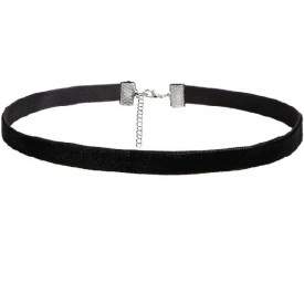 Choker Fashion Slim Band Black - Colier elegant pentru gat - Black Delux