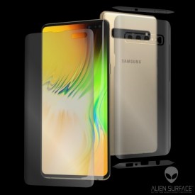 Folie Alien Surface HD, Samsung GALAXY S10 Plus fata, spate, laterale + Alien Fiber Cadou