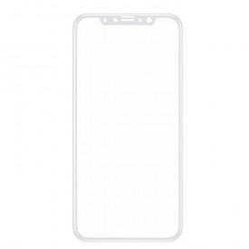 Folie de sticla Apple iPhone XS MAX, 5D FULL GLUE ALB