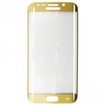 Folie de sticla Samsung Galaxy S6 Edge, Elegance Luxury margini curbate colorate Gold