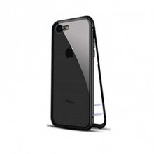 Husa Apple iPhone 7 PLUS Magnetica 360 grade Negru, Perfect FIt cu spate de sticla securizata premium - Img 3