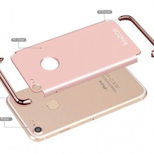 Husa Apple iPhone 8 Plus, Elegance Luxury 3in1 Rose-Gold