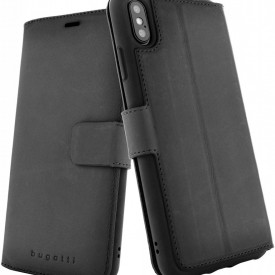 Husa Bugatti din piele naturala pentru iPhone XS MAX