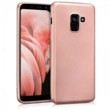 Husa Samsung Galaxy A8 2018, slim antisoc Rose-Gold
