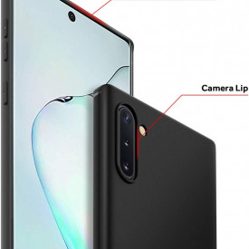 Husa Samsung Galaxy Note 10 Plus, silicon slim antisoc Negru