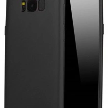 Husa Samsung Galaxy S8, FullBody Elegance Luxury Black, acoperire completa 360 grade cu folie de protectie gratis - Img 2