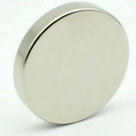Magnet puternic neodim disc rotund 30x5mm cu suprafata nichelata - Img 2