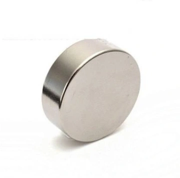 Magnet puternic neodim disc rotund 50x20mm cu suprafata nichelata