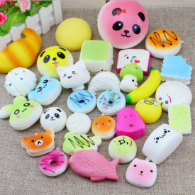 Pachet 5 piese , jucarii Squishy breloc cu revenire lenta