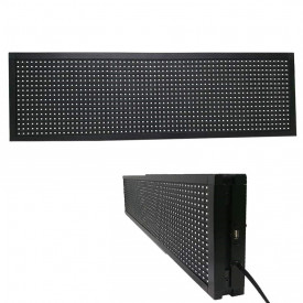 Panou Led de Exterior Programabil/Reclama Luminoasa 135x20 ALB
