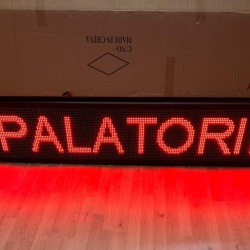 Panou Led de Exterior Programabil/Reclama Luminoasa 200x40cm ROSU ideala pentru SPALATORIE