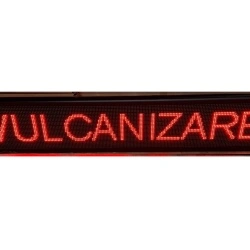 Panou Led de Exterior WIFI Programabil/Reclama Luminoasa 100x20cm ROSU ideala pentru VULCANIZARE