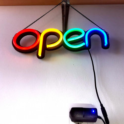 Reclama Luminoasa Neon LED "OPEN" – Atrage Clientii Instant