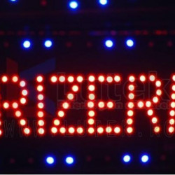 Reclama Text LED - " FRIZERIE " animatie luminoasa dinamica
