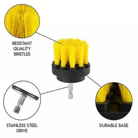 Set 2 Perii Mocheta & Uz Casnic/Profesional Detailing Carpet Brush cu Adaptor Bormasina - Img 2