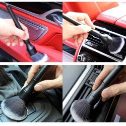 Set 3 pensule profesionale ideale pentru detailing si curatare interior - exterior auto, elemente de caroserie, bord, jante