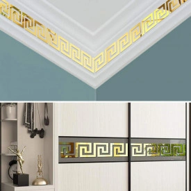 Set Oglinzi Design Versace - Oglinzi Decorative Acrilice Gold Plated - Luxury Home 10 bucati/set