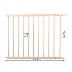 Tarc Pliabil din Lemn de Pin, 6 Segmente - Spatiu Extins pentru Aventuri Neingradite, Dimensiuni Generoase de 172x90x69,5 cm!
