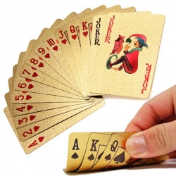 Carti de joc Aurii Casino Poker, aspect Dolar $
