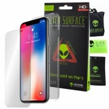 FOLIE ALIEN SURFACE HD, iPhone X, PROTECTIE ECRAN, SPATE, LATERALE + ALIEN FIBER CADOU