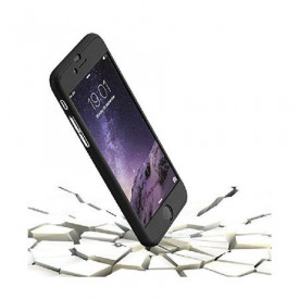 Husa Apple iPhone 7, FullBody Elegance Luxury Black, acoperire completa 360 grade cu folie de sticla gratis