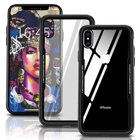 Husa Apple iPhone XS MAX Magnetica 360 grade Negru, Perfect Fit cu spate de sticla securizata premium + folie de sticla pentru ecran gratis - Img 4