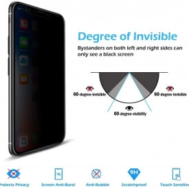 Husa Huawei Mate 20 Magnetica cu spate din sticla securizata si folie privacy pentru ecran, Perfect Fit