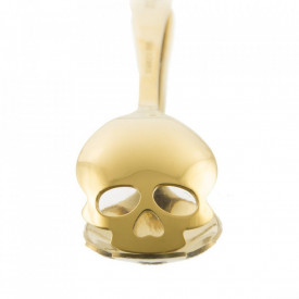 Lingurita in forma de craniu pentru zahar, inghetata, bomboane, etc., GOLD, MyStyle®