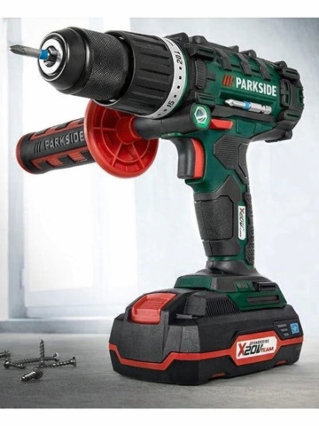 Masina de gaurit cu percutie 20V Parkside, Bormasina 3in1 cu acumulator 2Ah inclus - Img 2