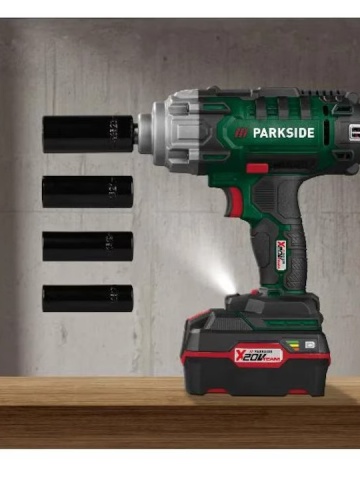 Masina de insurubat cu impact 20 V Parkside, cu acumulator si incarcator inclus - Img 3