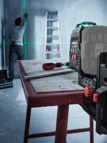Nivela Laser cu Acumulator PARKSIDE PKLLP 3360, Laser Verde 3 x 360°, Autonivelanta, cu Valiza de Transport, Incarcator si Acumulator inclus - Img 4