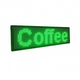 Panou Led de Exterior Programabil/Reclama Luminoasa 100x40 VERDE