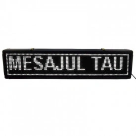 Panou Led de Exterior Programabil/Reclama Luminoasa 135x40 ALB