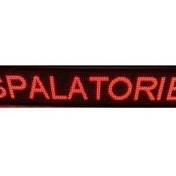 Panou Led de Exterior Programabil/Reclama Luminoasa 200x40cm ROSU ideala pentru SPALATORIE - Img 3