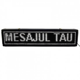 Panou Led de Exterior Programabil/Reclama Luminoasa 200x40cm text ALB