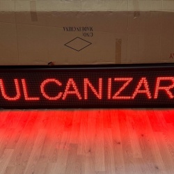 Panou Led de Exterior WIFI Programabil/Reclama Luminoasa 100x20cm ROSU ideala pentru VULCANIZARE