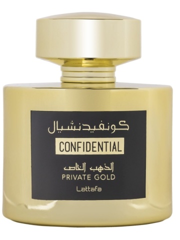 Parfum Arabesc, Apa de Parfum Confidential Private Gold, Lattafa, Barbati - 100ml - Img 2
