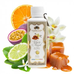Parfum de rufe WHITE ANGEL cu arome de Bergamota, Caramel, Ciocolata, Fructul pasiunii, Mandarina, Patchouli, Vanilie, 200ml, 40 de spalari