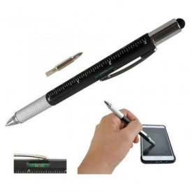 Pix 6 in1 Multifunctional Rigla, 2 Surubelnite, Touchscreen Pen, Nivela cu Bula