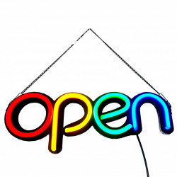 Reclama Luminoasa Neon LED "OPEN" – Atrage Clientii Instant