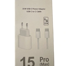 Set Incarcator Fast Charge 35W Pentru IPhone 15 Pro/Pro Max